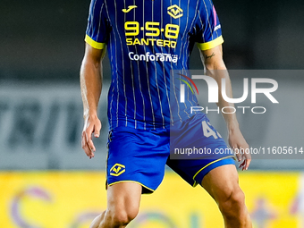 Diego Coppola of Hellas Verona during the Serie A Enilive match between Hellas Verona and Torino FC at Stadio Marcantonio Bentegodi on Septe...