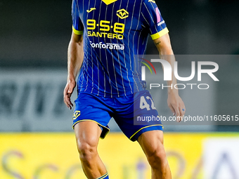 Diego Coppola of Hellas Verona during the Serie A Enilive match between Hellas Verona and Torino FC at Stadio Marcantonio Bentegodi on Septe...