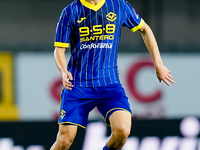 Reda Belahyane of Hellas Verona during the Serie A Enilive match between Hellas Verona and Torino FC at Stadio Marcantonio Bentegodi on Sept...