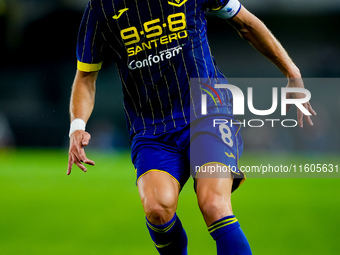 Darko Lazovic of Hellas Verona during the Serie A Enilive match between Hellas Verona and Torino FC at Stadio Marcantonio Bentegodi on Septe...