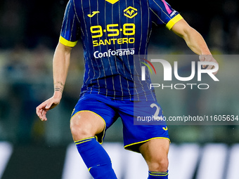 Dani Silva of Hellas Verona during the Serie A Enilive match between Hellas Verona and Torino FC at Stadio Marcantonio Bentegodi on Septembe...