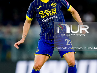 Dani Silva of Hellas Verona during the Serie A Enilive match between Hellas Verona and Torino FC at Stadio Marcantonio Bentegodi on Septembe...