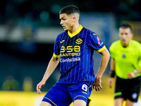 Reda Belahyane of Hellas Verona during the Serie A Enilive match between Hellas Verona and Torino FC at Stadio Marcantonio Bentegodi on Sept...