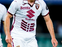 Sebastian Walukiewicz of Torino FC looks on during the Serie A Enilive match between Hellas Verona and Torino FC at Stadio Marcantonio Bente...