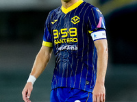 Darko Lazovic of Hellas Verona looks on during the Serie A Enilive match between Hellas Verona and Torino FC at Stadio Marcantonio Bentegodi...