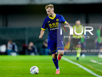 Casper Tendstedt of Hellas Verona during the Serie A Enilive match between Hellas Verona and Torino FC at Stadio Marcantonio Bentegodi on Se...