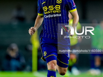 Casper Tendstedt of Hellas Verona during the Serie A Enilive match between Hellas Verona and Torino FC at Stadio Marcantonio Bentegodi on Se...