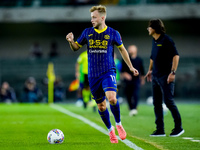 Casper Tendstedt of Hellas Verona during the Serie A Enilive match between Hellas Verona and Torino FC at Stadio Marcantonio Bentegodi on Se...