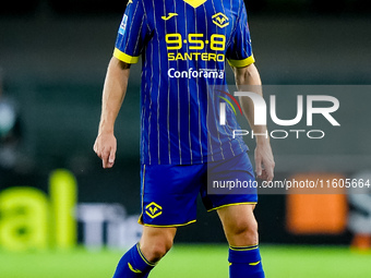 Martin Frese of Hellas Verona during the Serie A Enilive match between Hellas Verona and Torino FC at Stadio Marcantonio Bentegodi on Septem...