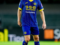 Martin Frese of Hellas Verona during the Serie A Enilive match between Hellas Verona and Torino FC at Stadio Marcantonio Bentegodi on Septem...