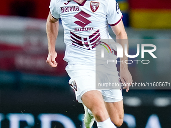 Sebastian Walukiewicz of Torino FC during the Serie A Enilive match between Hellas Verona and Torino FC at Stadio Marcantonio Bentegodi on S...