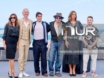 Johnny Depp attends the photocall of ''Modi, Three Days on the Wing of Madness'' during the 72nd San Sebastian International Film Festival....