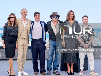 Johnny Depp attends the photocall of ''Modi, Three Days on the Wing of Madness'' during the 72nd San Sebastian International Film Festival....