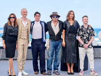 Johnny Depp attends the photocall of ''Modi, Three Days on the Wing of Madness'' during the 72nd San Sebastian International Film Festival....