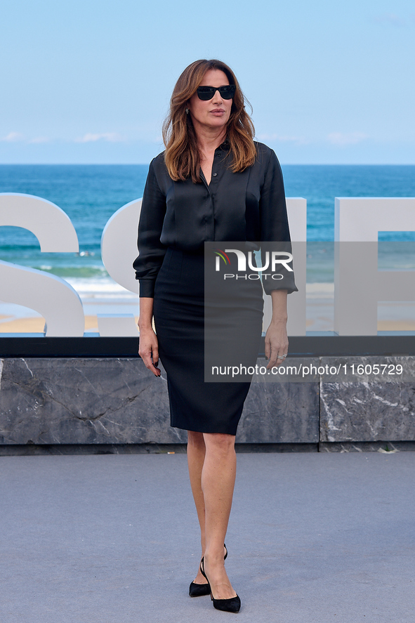 Luisa Raineri attends the photocall of ''Modi, Three Days on the Wing of Madness'' during the 72nd San Sebastian International Film Festival...