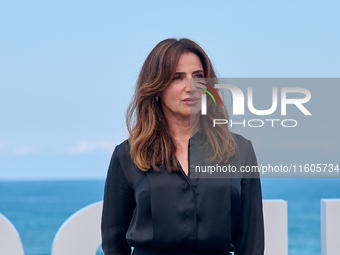 Luisa Raineri attends the photocall of ''Modi, Three Days on the Wing of Madness'' during the 72nd San Sebastian International Film Festival...