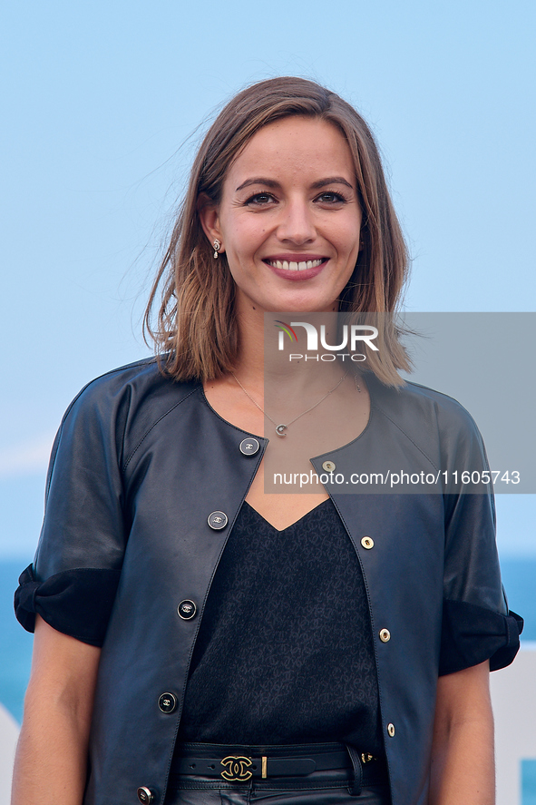 Antonia Desplat attends the photocall of ''Modi, Three Days on the Wing of Madness'' during the 72nd San Sebastian International Film Festiv...