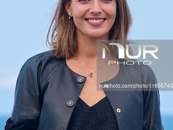 Antonia Desplat attends the photocall of ''Modi, Three Days on the Wing of Madness'' during the 72nd San Sebastian International Film Festiv...