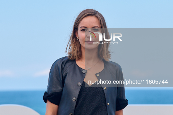 Antonia Desplat attends the photocall of ''Modi, Three Days on the Wing of Madness'' during the 72nd San Sebastian International Film Festiv...