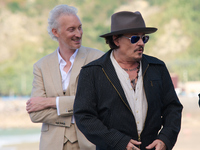 Johnny Depp attends the photocall of ''Modi, Three Days on the Wing of Madness'' during the 72nd San Sebastian International Film Festival i...