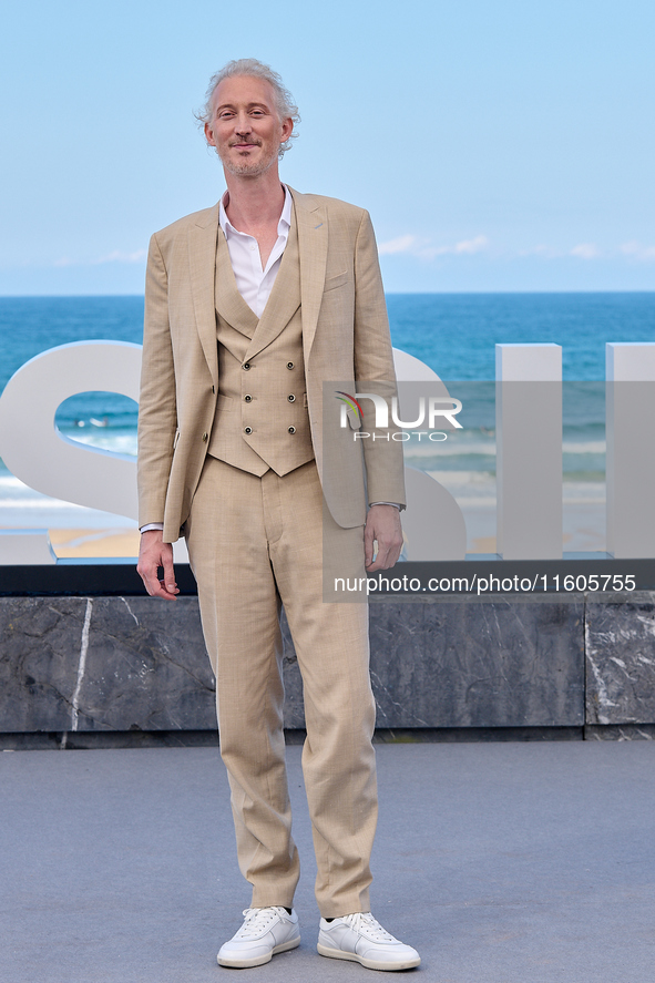 Bruno Gouery attends the Photocall of ''Modi, Three Days on the Wing of Madness'' during the 72nd San Sebastian International Film Festival...