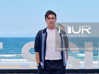 Riccardo Scarmarcio attends the photocall of Modi, Three Days on the Wing of Madness during the 72nd San Sebastian International Film Festiv...