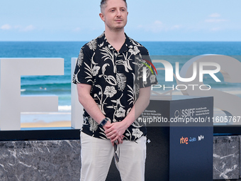 Riccardo Scarmarcio attends the photocall of Modi, Three Days on the Wing of Madness during the 72nd San Sebastian International Film Festiv...