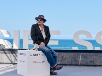 Johnny Depp attends the photocall of ''Modi, Three Days on the Wing of Madness'' during the 72nd San Sebastian International Film Festival i...