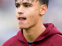 Niccolo' Pisilli of AS Roma looks on during the Serie A Enilive match between AS Roma and Udinese Calcio at Stadio Olimpico on September 22,...