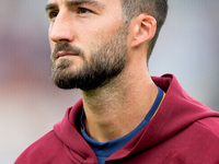 Bryan Cristante of AS Roma looks on during the Serie A Enilive match between AS Roma and Udinese Calcio at Stadio Olimpico on September 22,...