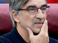 Ivan Juric head coach of AS Roma looks on during the Serie A Enilive match between AS Roma and Udinese Calcio at Stadio Olimpico on Septembe...