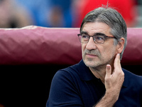 Ivan Juric head coach of AS Roma looks on during the Serie A Enilive match between AS Roma and Udinese Calcio at Stadio Olimpico on Septembe...