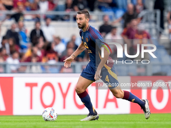 Bryan Cristante of AS Roma during the Serie A Enilive match between AS Roma and Udinese Calcio at Stadio Olimpico on September 22, 2024 in R...