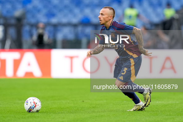 Angelino of AS Roma during the Serie A Enilive match between AS Roma and Udinese Calcio at Stadio Olimpico on September 22, 2024 in Rome, It...