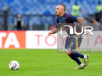 Angelino of AS Roma during the Serie A Enilive match between AS Roma and Udinese Calcio at Stadio Olimpico on September 22, 2024 in Rome, It...