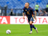 Angelino of AS Roma during the Serie A Enilive match between AS Roma and Udinese Calcio at Stadio Olimpico on September 22, 2024 in Rome, It...