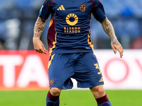 Angelino of AS Roma during the Serie A Enilive match between AS Roma and Udinese Calcio at Stadio Olimpico on September 22, 2024 in Rome, It...