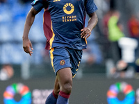 Evan Ndicka of AS Roma during the Serie A Enilive match between AS Roma and Udinese Calcio at Stadio Olimpico on September 22, 2024 in Rome,...