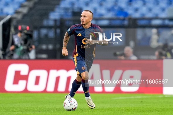 Angelino of AS Roma during the Serie A Enilive match between AS Roma and Udinese Calcio at Stadio Olimpico on September 22, 2024 in Rome, It...