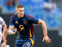 Artem Dovbyk of AS Roma during the Serie A Enilive match between AS Roma and Udinese Calcio at Stadio Olimpico on September 22, 2024 in Rome...