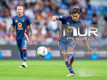 Paulo Dybala of AS Roma during the Serie A Enilive match between AS Roma and Udinese Calcio at Stadio Olimpico on September 22, 2024 in Rome...