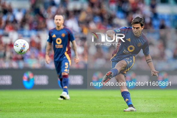 Paulo Dybala of AS Roma during the Serie A Enilive match between AS Roma and Udinese Calcio at Stadio Olimpico on September 22, 2024 in Rome...