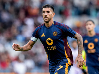 Lorenzo Pellegrini of AS Roma during the Serie A Enilive match between AS Roma and Udinese Calcio at Stadio Olimpico on September 22, 2024 i...