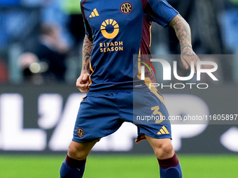 Angelino of AS Roma during the Serie A Enilive match between AS Roma and Udinese Calcio at Stadio Olimpico on September 22, 2024 in Rome, It...