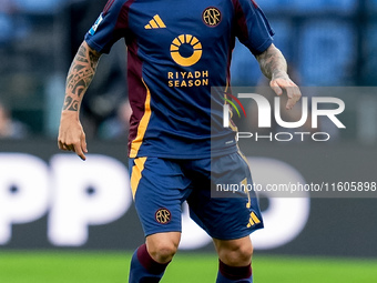 Angelino of AS Roma during the Serie A Enilive match between AS Roma and Udinese Calcio at Stadio Olimpico on September 22, 2024 in Rome, It...