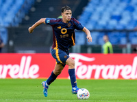 Niccolo' Pisilli of AS Roma during the Serie A Enilive match between AS Roma and Udinese Calcio at Stadio Olimpico on September 22, 2024 in...