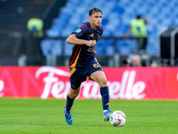 Niccolo' Pisilli of AS Roma during the Serie A Enilive match between AS Roma and Udinese Calcio at Stadio Olimpico on September 22, 2024 in...