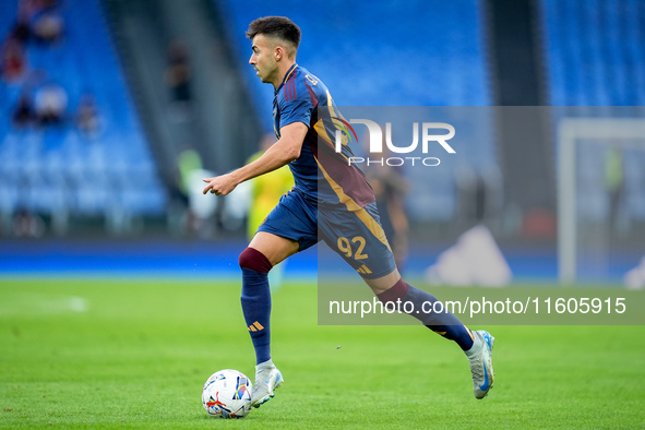 Stephan El Shaarawy of AS Roma during the Serie A Enilive match between AS Roma and Udinese Calcio at Stadio Olimpico on September 22, 2024...