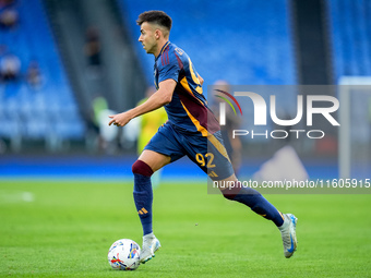 Stephan El Shaarawy of AS Roma during the Serie A Enilive match between AS Roma and Udinese Calcio at Stadio Olimpico on September 22, 2024...