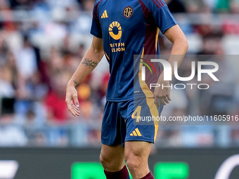 Bryan Cristante of AS Roma during the Serie A Enilive match between AS Roma and Udinese Calcio at Stadio Olimpico on September 22, 2024 in R...